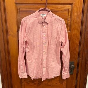 Express Men's Light Pink Casual Button-Down Shirt
